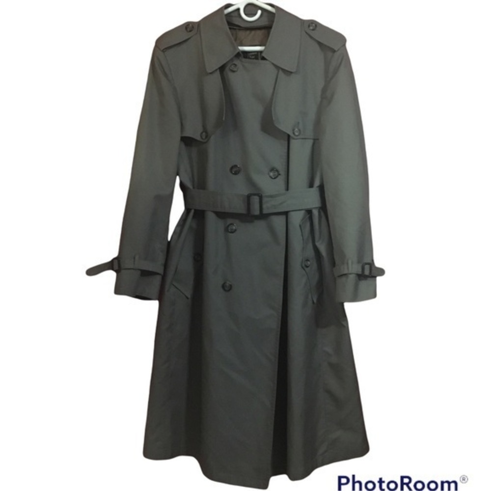 CHRISTIAN DIOR Men's Dark Academia Trench Coat Jacket 44R 44